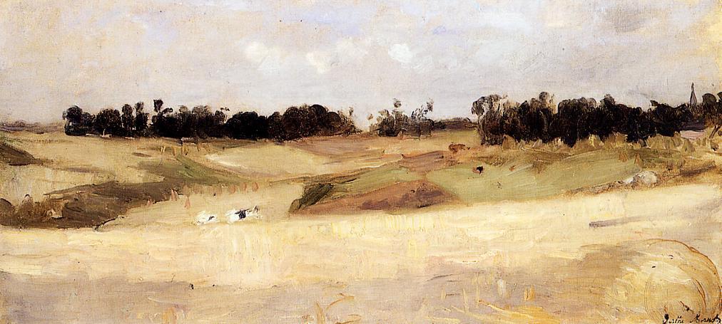 Wikioo.org – L'Encyclopédie des Beaux Arts - Peinture, Oeuvre de Berthe Morisot - Paysage près de Valenciennes