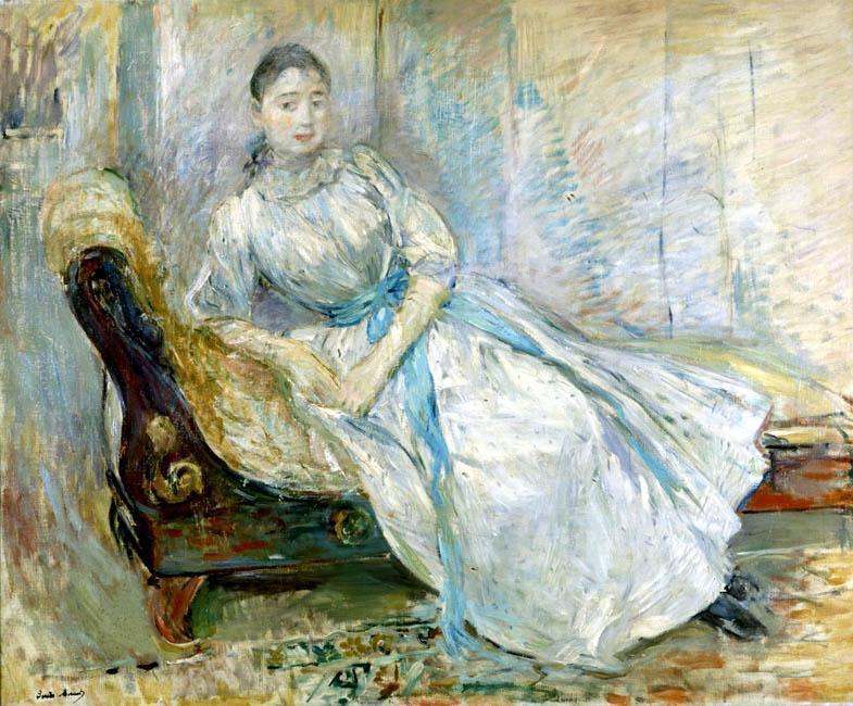 Wikioo.org - The Encyclopedia of Fine Arts - Painting, Artwork by Berthe Morisot - Madame Albine Sermicola in the Studio