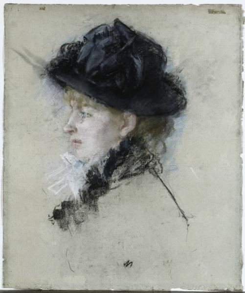 WikiOO.org - Encyclopedia of Fine Arts - Maleri, Artwork Berthe Morisot - Mlle. Louise Riesener