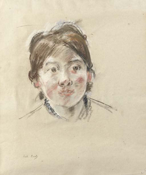 Wikioo.org - Encyklopedia Sztuk Pięknych - Malarstwo, Grafika Berthe Morisot - Portrait de Mlle Labillois