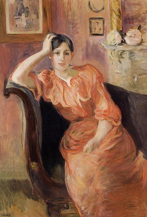 WikiOO.org - 백과 사전 - 회화, 삽화 Berthe Morisot - Portrait of Jeanne Pontillon