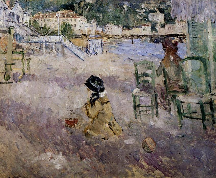 WikiOO.org - Енциклопедія образотворчого мистецтва - Живопис, Картини
 Berthe Morisot - The beach at Nice