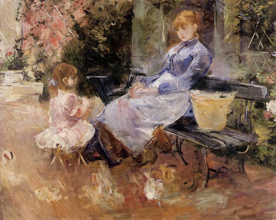 Wikioo.org - The Encyclopedia of Fine Arts - Painting, Artwork by Berthe Morisot - The Fable