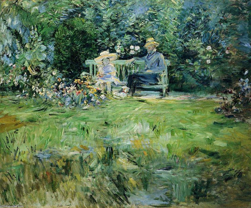Wikioo.org - The Encyclopedia of Fine Arts - Painting, Artwork by Berthe Morisot - The Lesson in the Garden