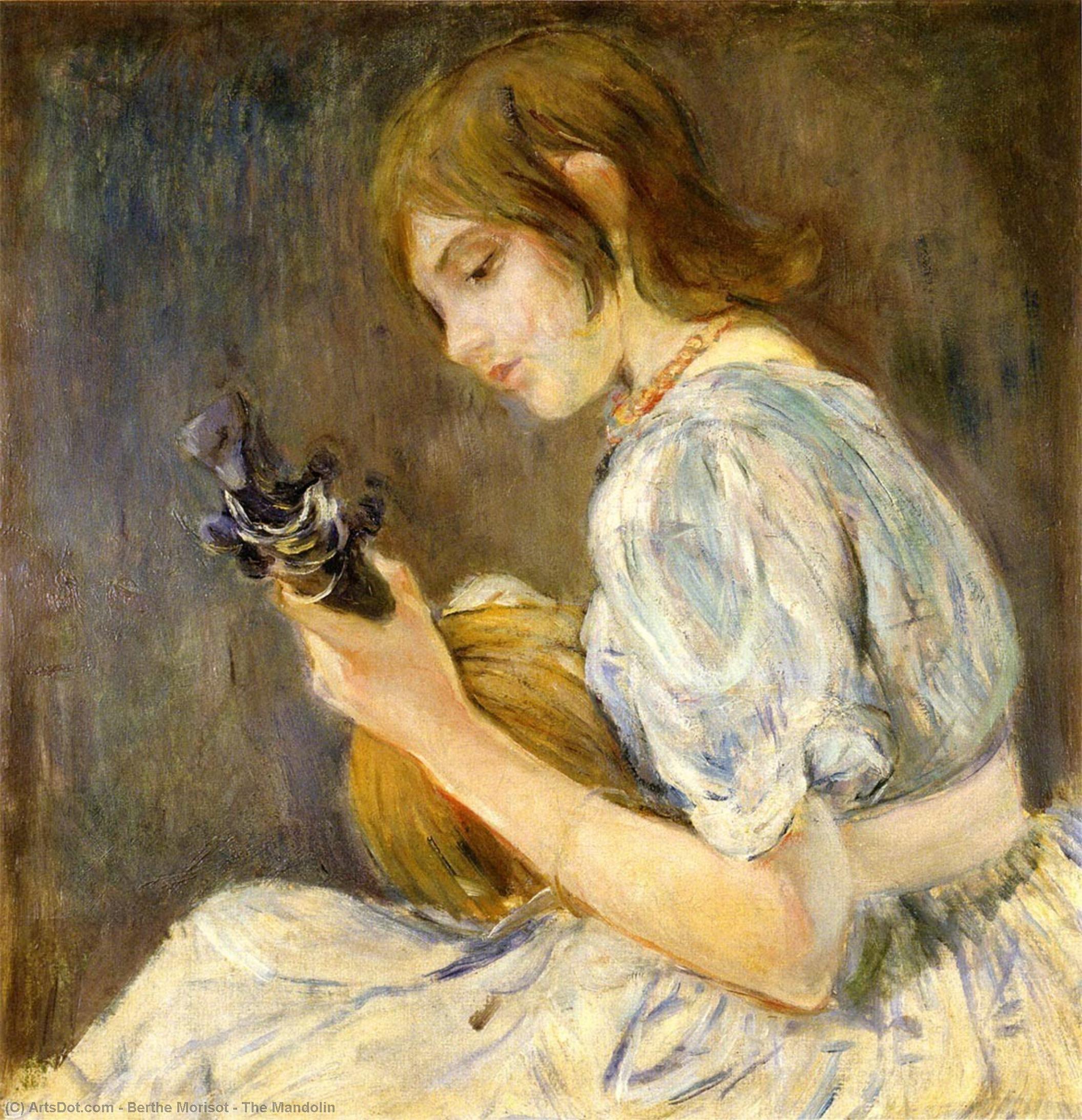 Wikioo.org - The Encyclopedia of Fine Arts - Painting, Artwork by Berthe Morisot - The Mandolin