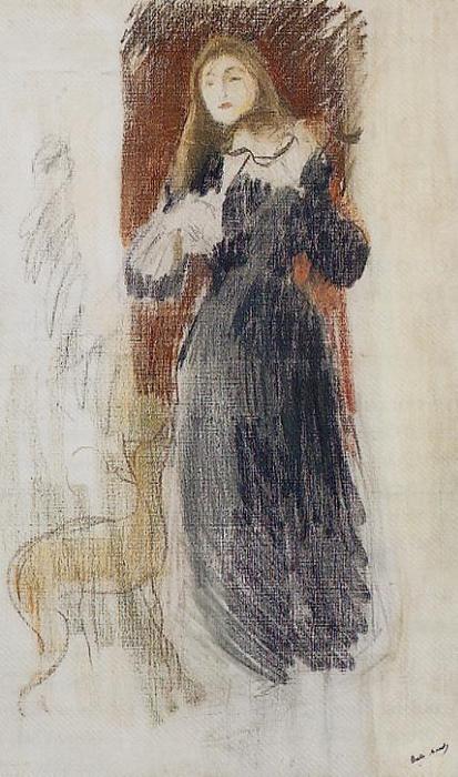WikiOO.org - Енциклопедія образотворчого мистецтва - Живопис, Картини
 Berthe Morisot - The Violin