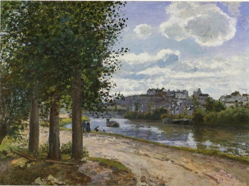 WikiOO.org - Encyclopedia of Fine Arts - Målning, konstverk Camille Pissarro - Banks of the Oise