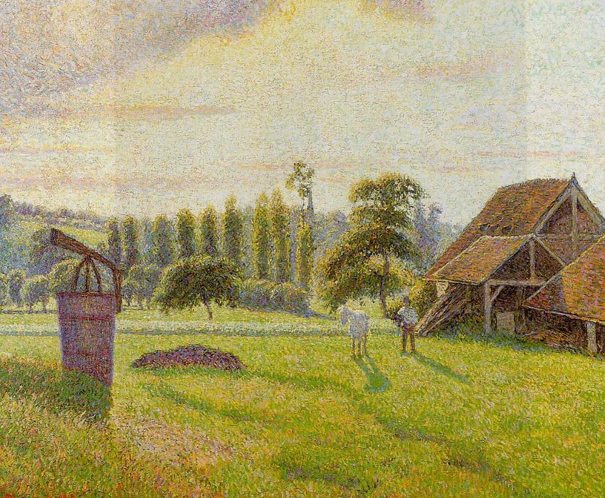 WikiOO.org - Encyclopedia of Fine Arts - Målning, konstverk Camille Pissarro - Brickworks at Eragny