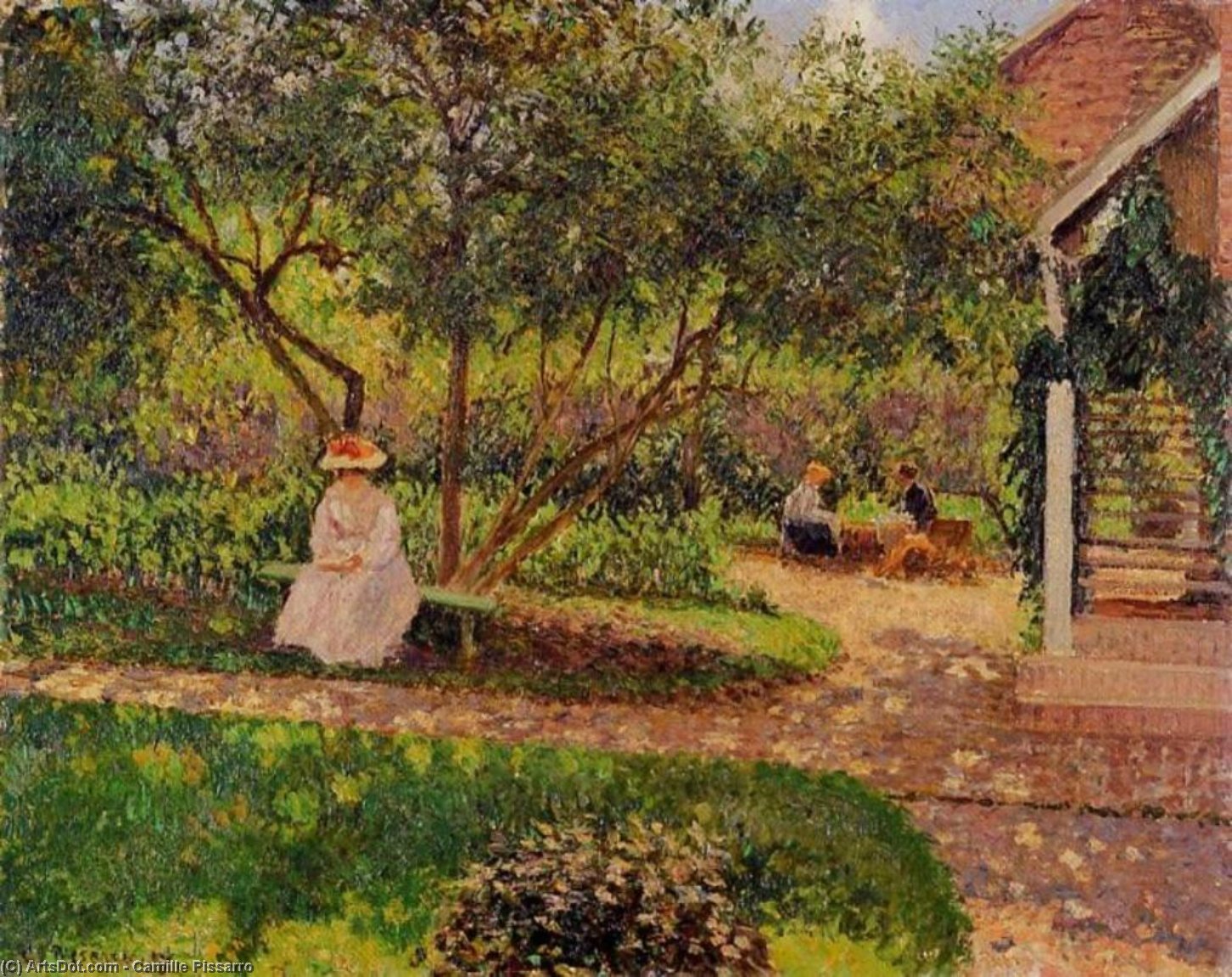Wikioo.org - The Encyclopedia of Fine Arts - Painting, Artwork by Camille Pissarro - Corner of the Garden in Eragny
