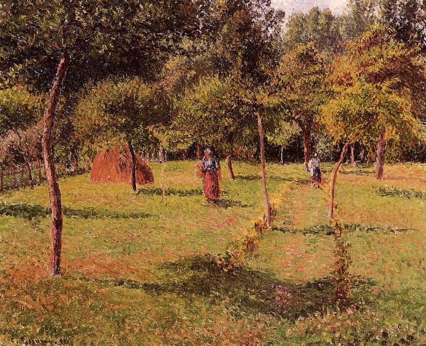 Wikioo.org - The Encyclopedia of Fine Arts - Painting, Artwork by Camille Pissarro - Enclosed Field at Eragny