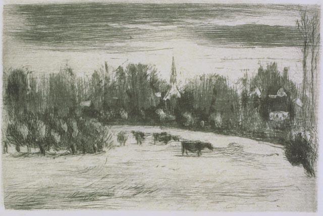 WikiOO.org - Encyclopedia of Fine Arts - Maleri, Artwork Camille Pissarro - Fields of Bazincourt