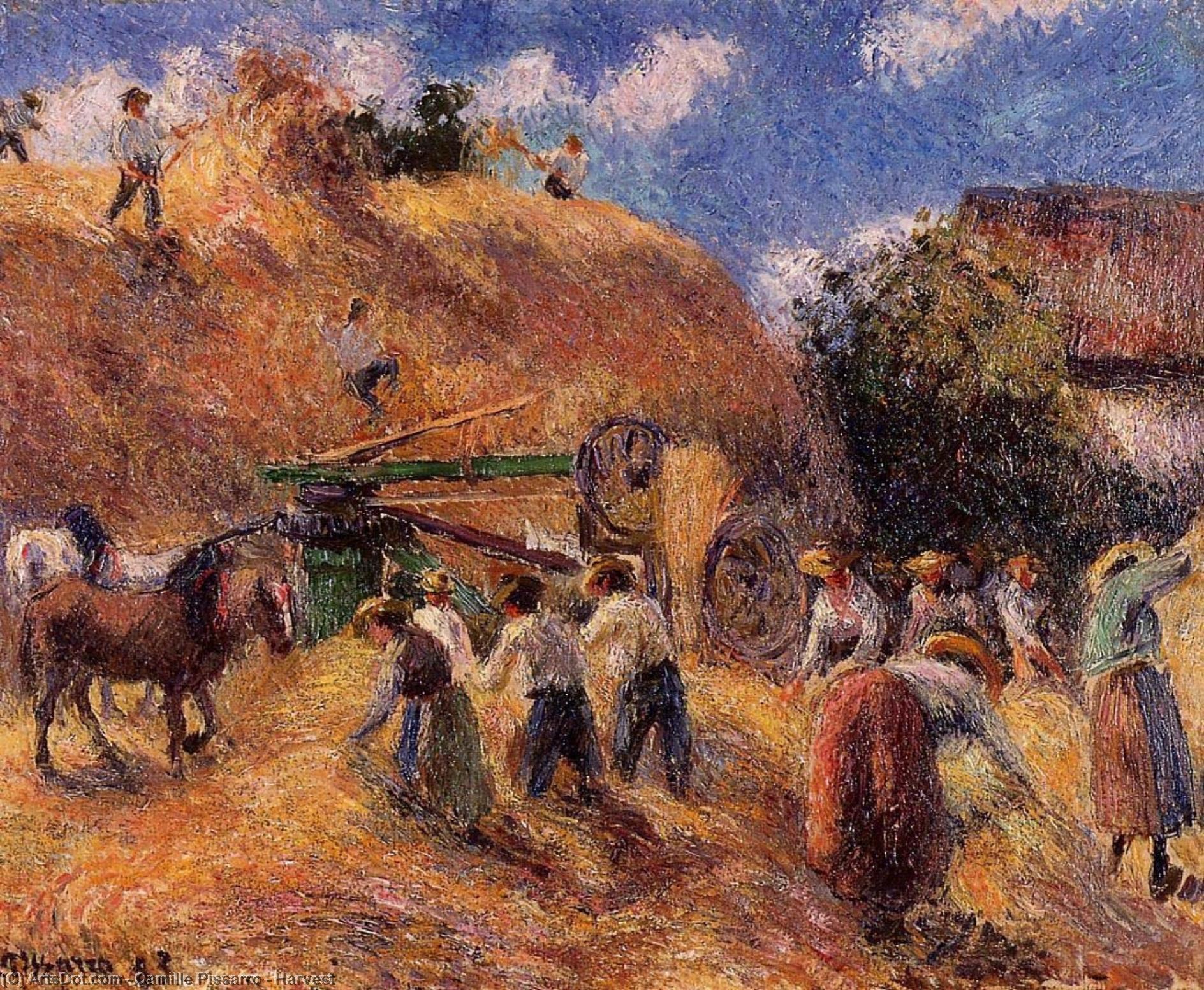 WikiOO.org - Encyclopedia of Fine Arts - Lukisan, Artwork Camille Pissarro - Harvest