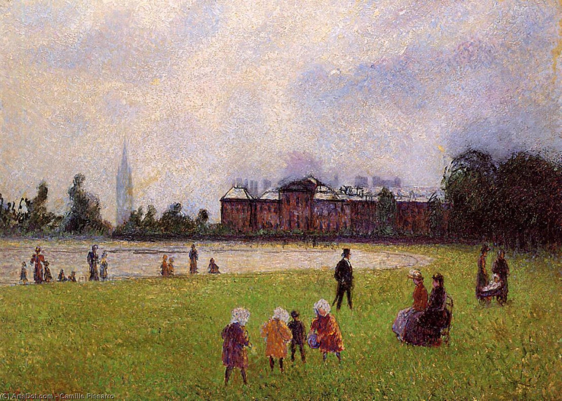 Wikioo.org - The Encyclopedia of Fine Arts - Painting, Artwork by Camille Pissarro - Kensington Gardens, London