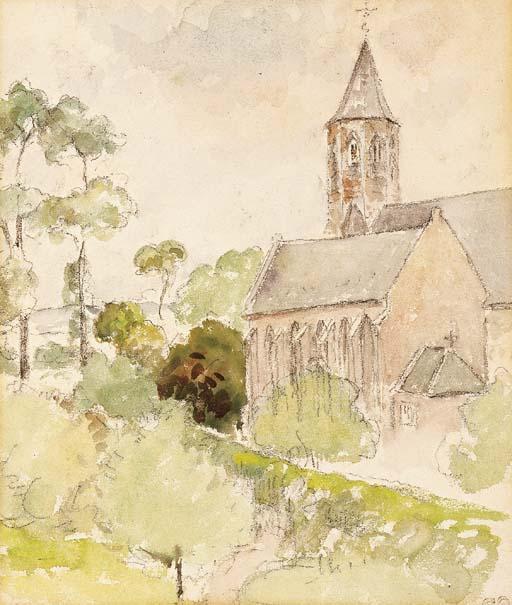 WikiOO.org - Enciclopedia of Fine Arts - Pictura, lucrări de artă Camille Pissarro - L'église de Knokke