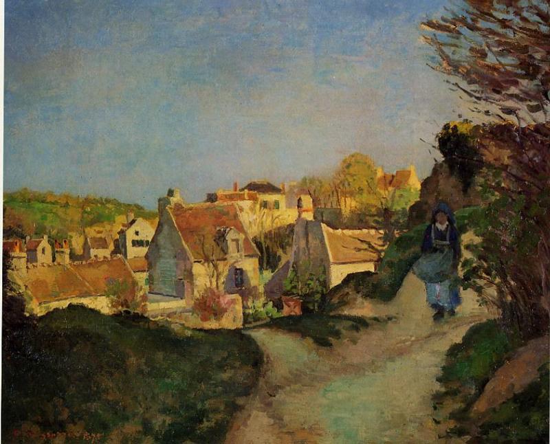 Wikioo.org - The Encyclopedia of Fine Arts - Painting, Artwork by Camille Pissarro - La Cote du Jallais, Pontoise
