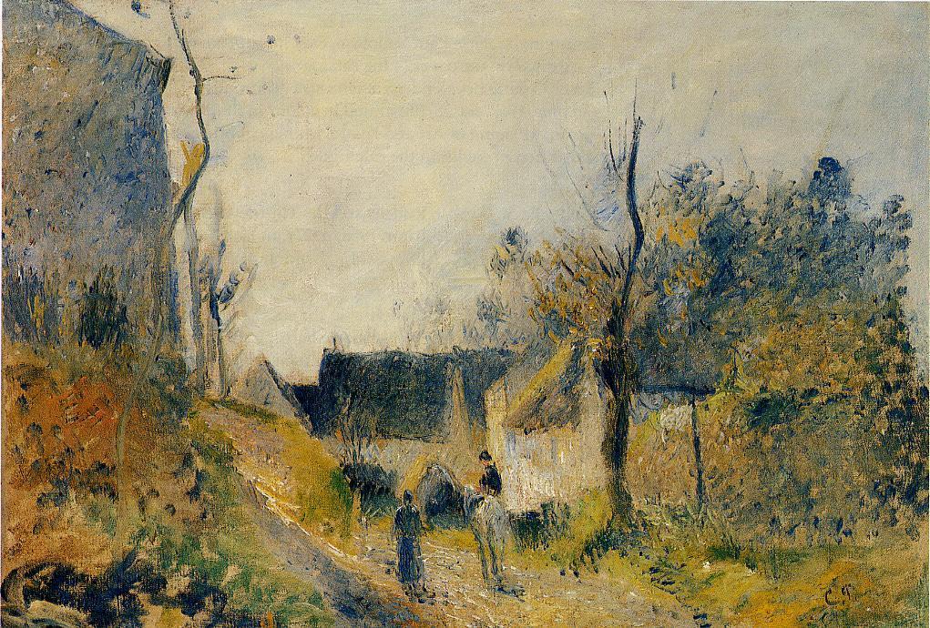 Wikioo.org - สารานุกรมวิจิตรศิลป์ - จิตรกรรม Camille Pissarro - Landscape at Valhermeil