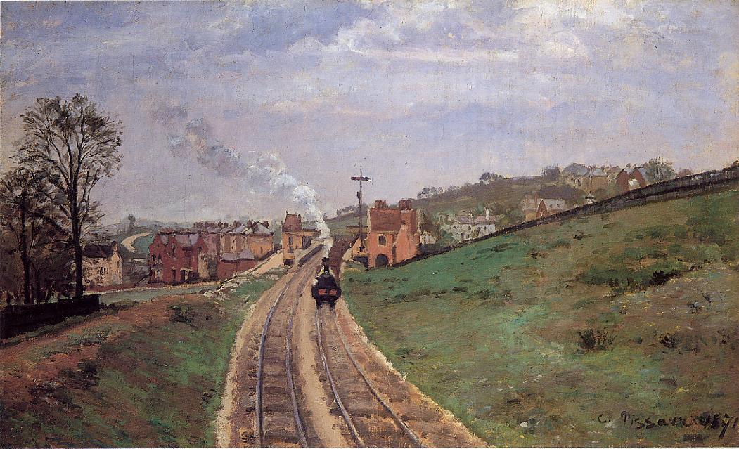 Wikioo.org - The Encyclopedia of Fine Arts - Painting, Artwork by Camille Pissarro - Lordship Lane Station, Dulwich