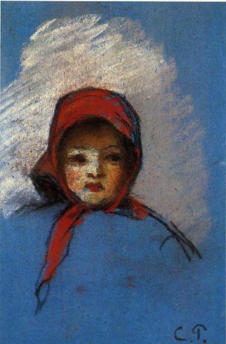 WikiOO.org - Enciclopédia das Belas Artes - Pintura, Arte por Camille Pissarro - Portrait of Jeanne Rachel (Minette)