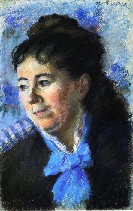 Wikioo.org – La Enciclopedia de las Bellas Artes - Pintura, Obras de arte de Camille Pissarro - Retrato de la señora Felicia Vellay Estruc