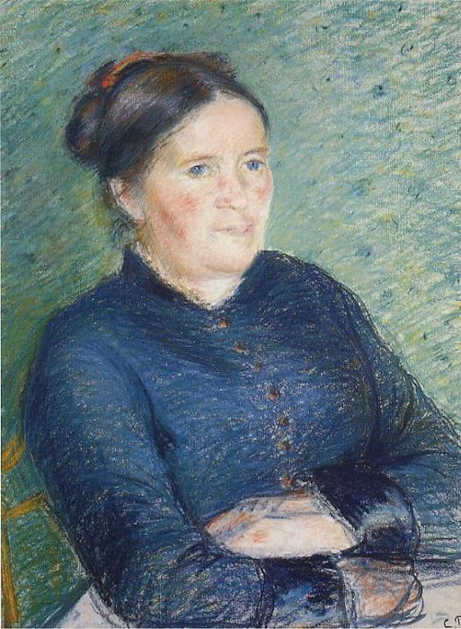 WikiOO.org - Encyclopedia of Fine Arts - Lukisan, Artwork Camille Pissarro - Portrait of Madame Pissarro