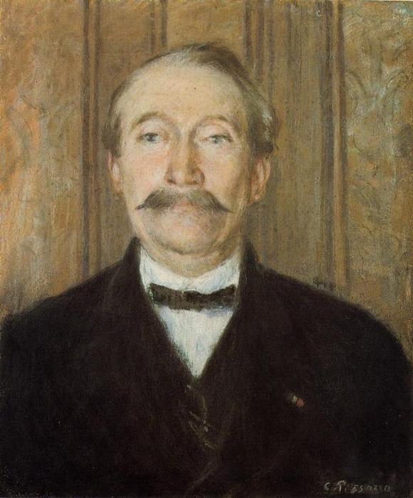 Wikioo.org - The Encyclopedia of Fine Arts - Painting, Artwork by Camille Pissarro - Portrait of Pere Paleille, Pontoise
