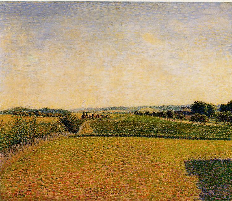 WikiOO.org - Encyclopedia of Fine Arts - Lukisan, Artwork Camille Pissarro - Railroad to Dieppe