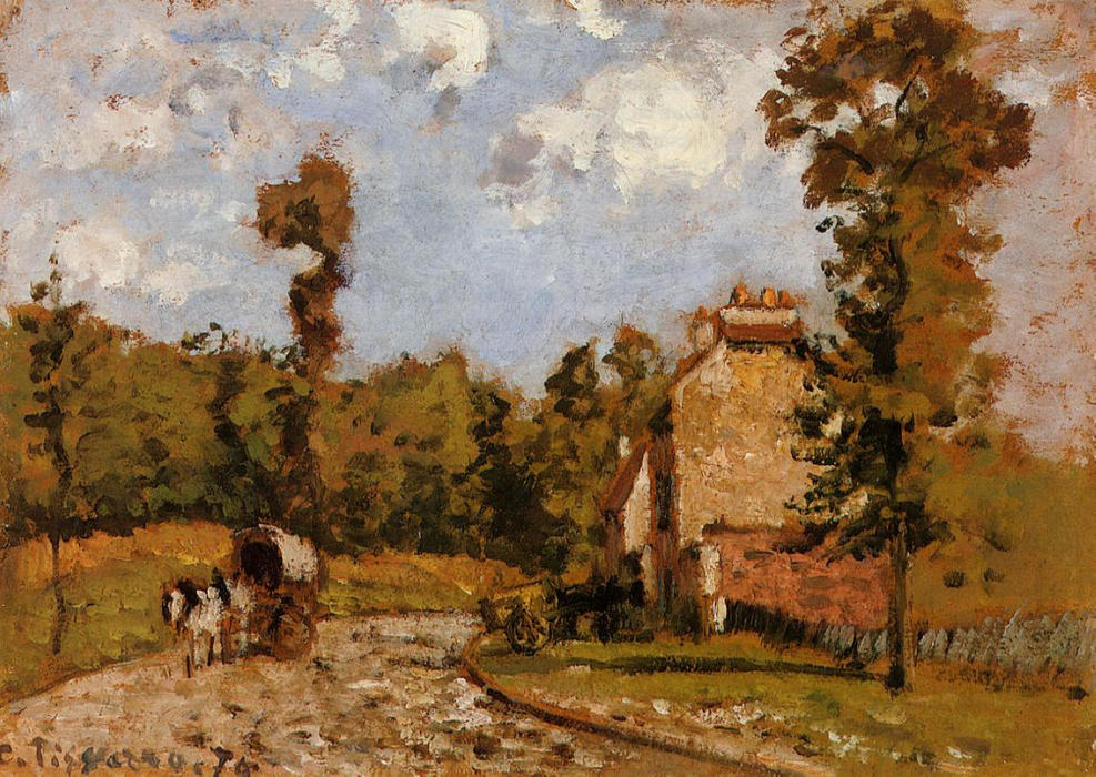 Wikioo.org - The Encyclopedia of Fine Arts - Painting, Artwork by Camille Pissarro - Road in Port Maryl