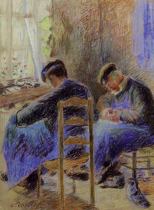 WikiOO.org - Encyclopedia of Fine Arts - Lukisan, Artwork Camille Pissarro - Shoemakers