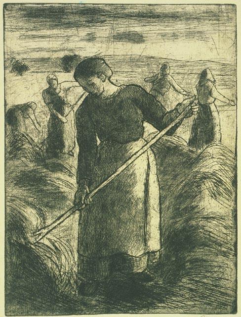 WikiOO.org - Enciclopedia of Fine Arts - Pictura, lucrări de artă Camille Pissarro - The Haymakers of Éragny