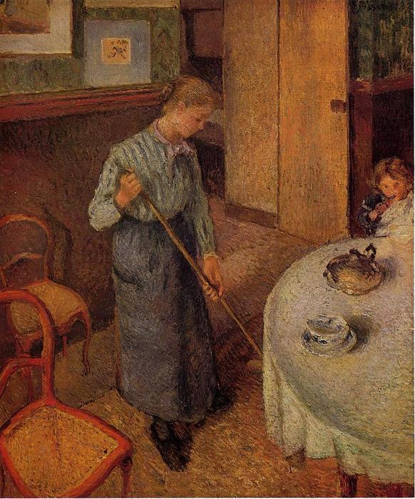 Wikioo.org - The Encyclopedia of Fine Arts - Painting, Artwork by Camille Pissarro - The Little Country Maid