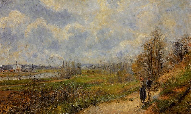 Wikioo.org - The Encyclopedia of Fine Arts - Painting, Artwork by Camille Pissarro - The Pathway at Le Chou, Pontoise