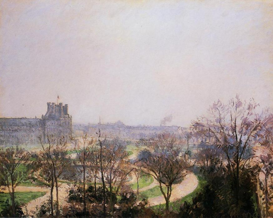 Wikioo.org – L'Enciclopedia delle Belle Arti - Pittura, Opere di Camille Pissarro - ai Giardini delle Tuileries