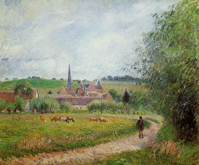 Wikioo.org - Encyklopedia Sztuk Pięknych - Malarstwo, Grafika Camille Pissarro - View of Eragny