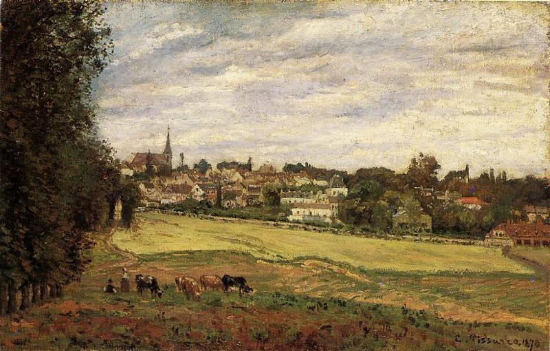 Wikioo.org - The Encyclopedia of Fine Arts - Painting, Artwork by Camille Pissarro - View of Marly le Roi