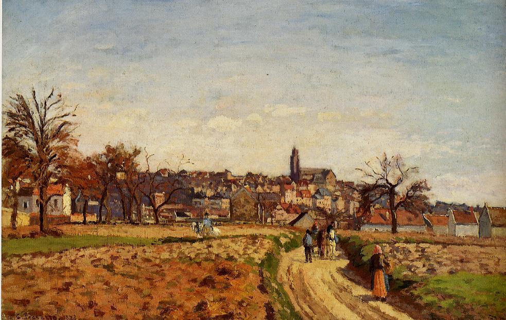 WikiOO.org - 백과 사전 - 회화, 삽화 Camille Pissarro - View of Pontoise
