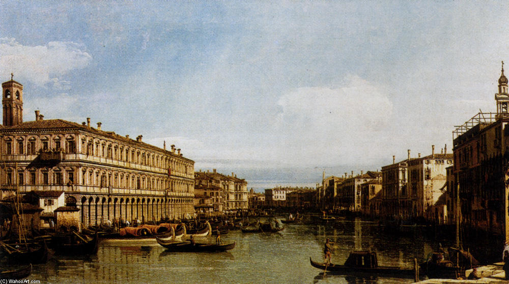 Wikioo.org – L'Enciclopedia delle Belle Arti - Pittura, Opere di Giovanni Antonio Canal (Canaletto) - gran canale