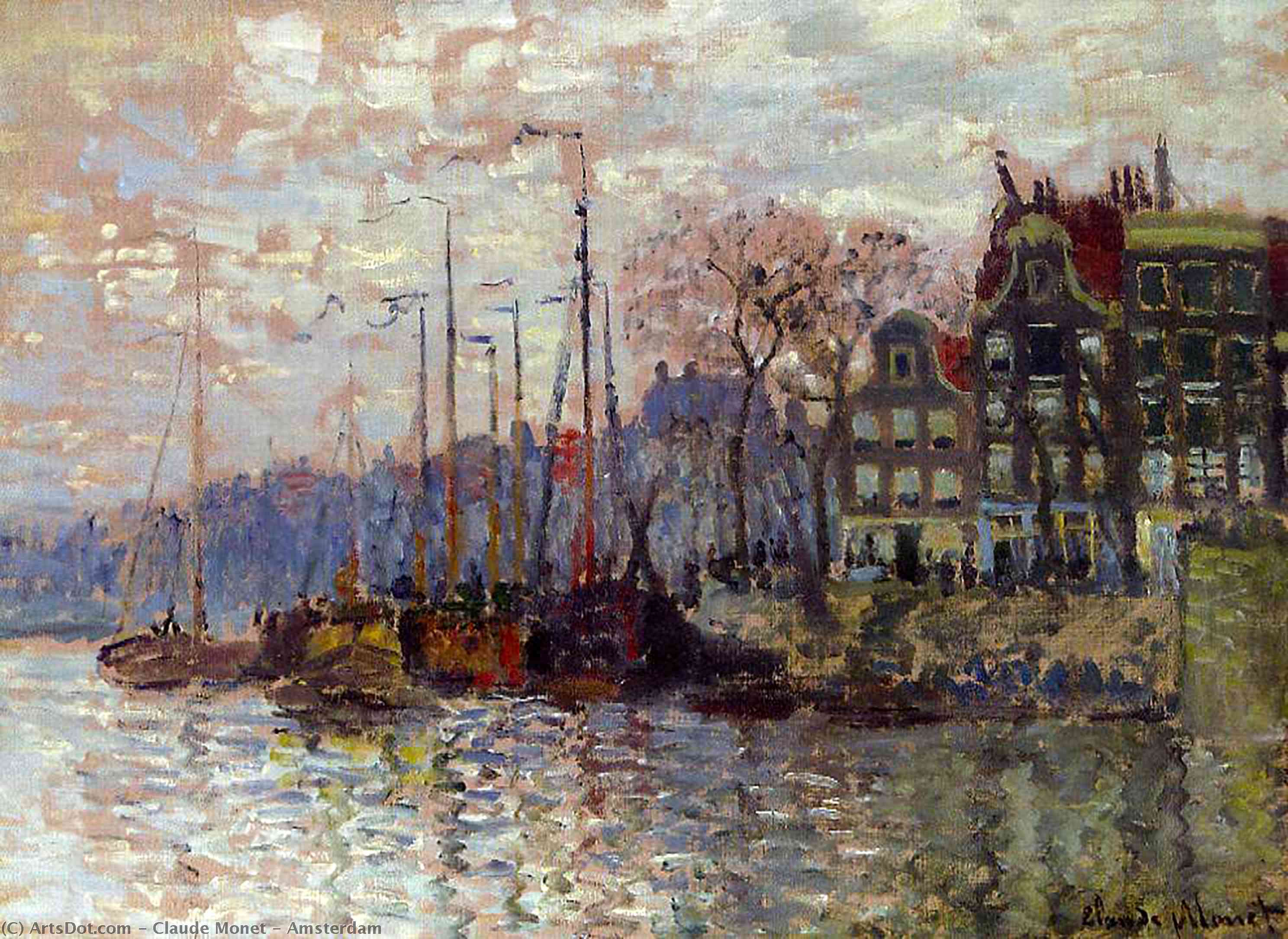 WikiOO.org - Εγκυκλοπαίδεια Καλών Τεχνών - Ζωγραφική, έργα τέχνης Claude Monet - Amsterdam
