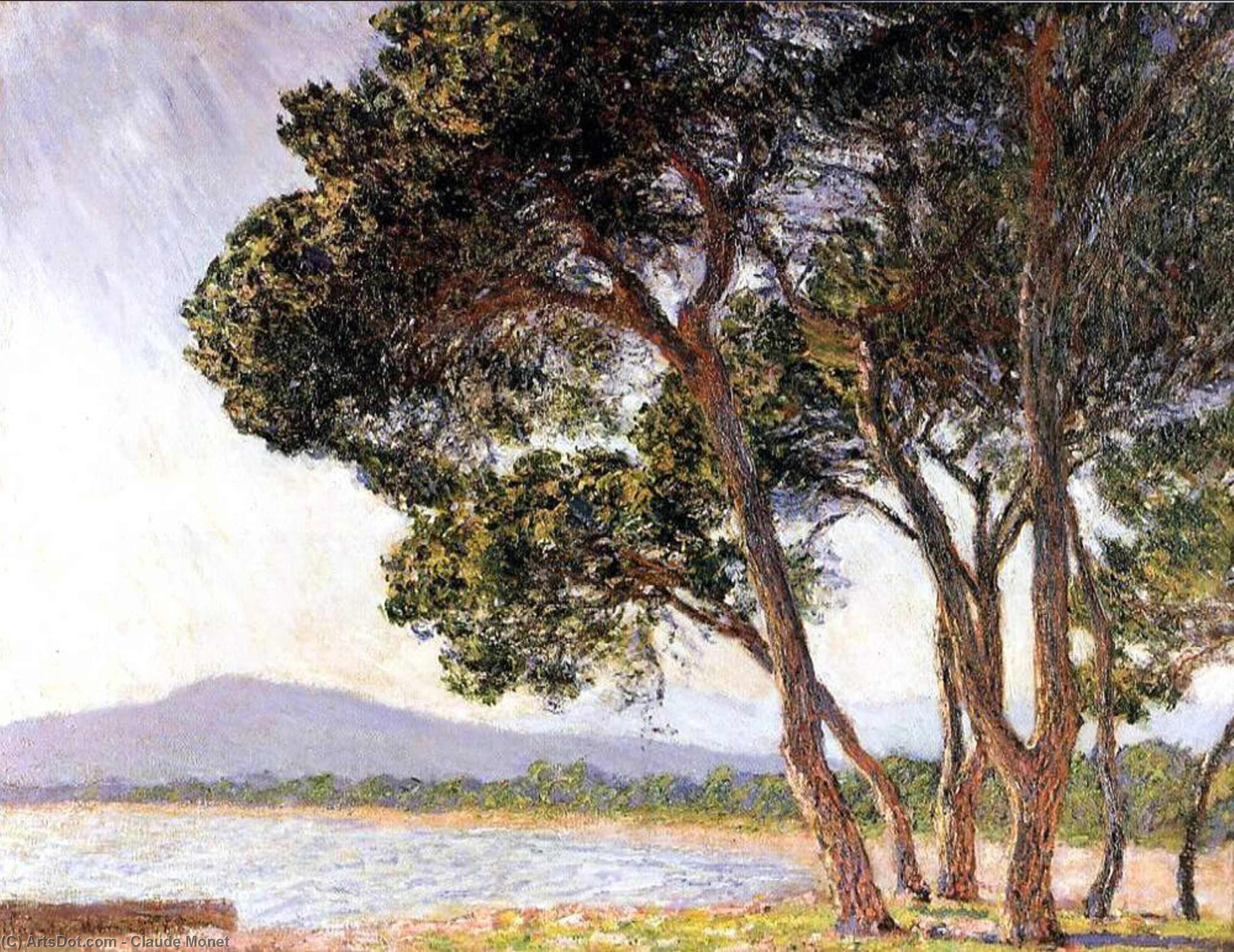 WikiOO.org - Encyclopedia of Fine Arts - Festés, Grafika Claude Monet - Beach in Juan-les-Pins