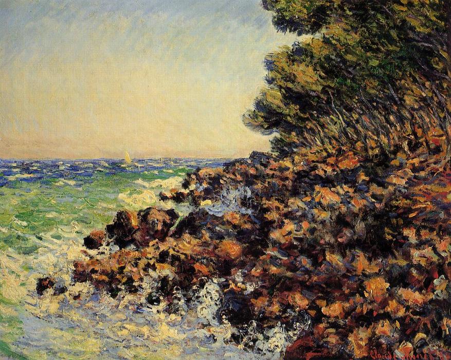 Wikioo.org - Bách khoa toàn thư về mỹ thuật - Vẽ tranh, Tác phẩm nghệ thuật Claude Monet - Cap Martin 1
