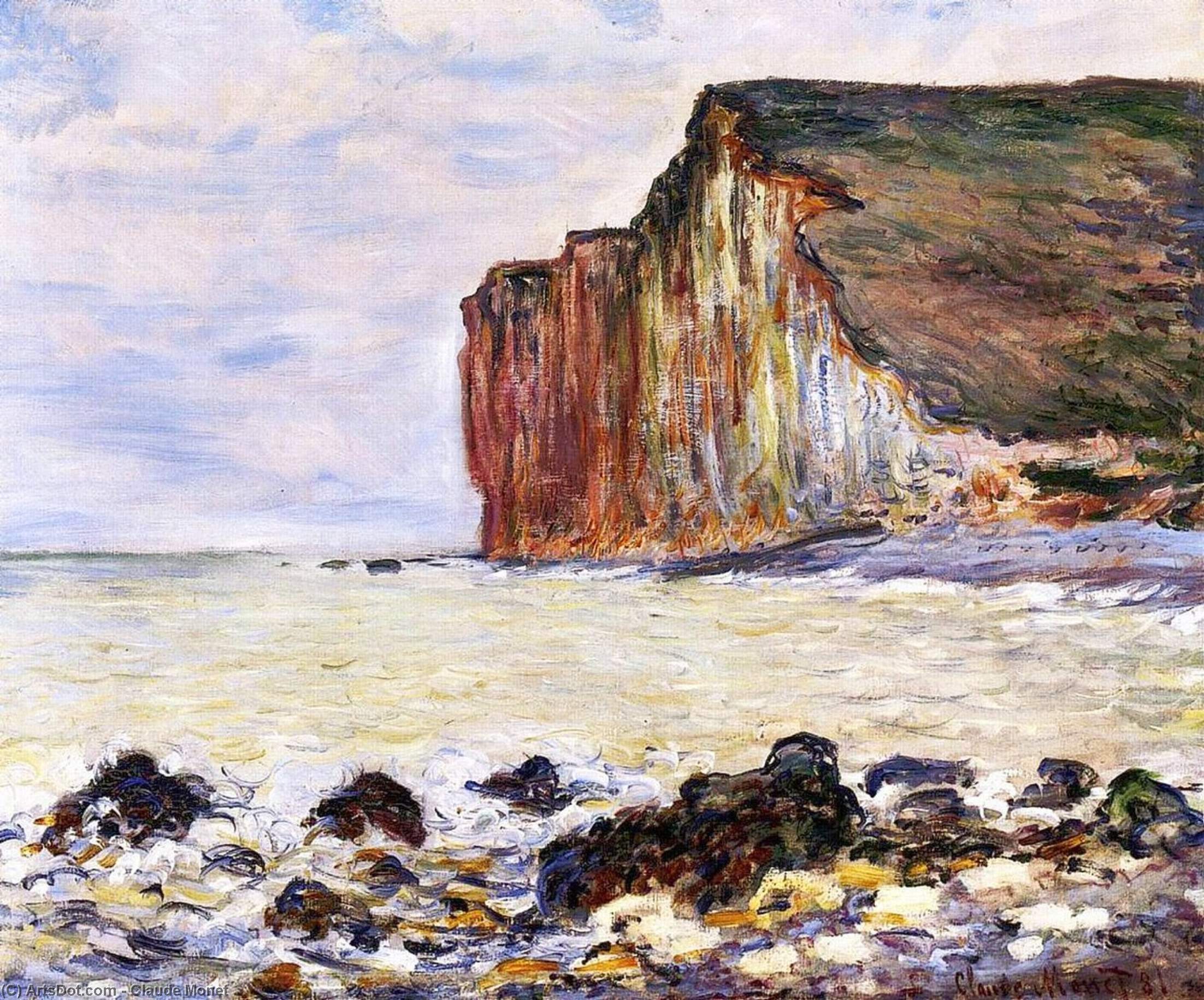 Wikioo.org - The Encyclopedia of Fine Arts - Painting, Artwork by Claude Monet - Cliffs of Les Petites-Dalles