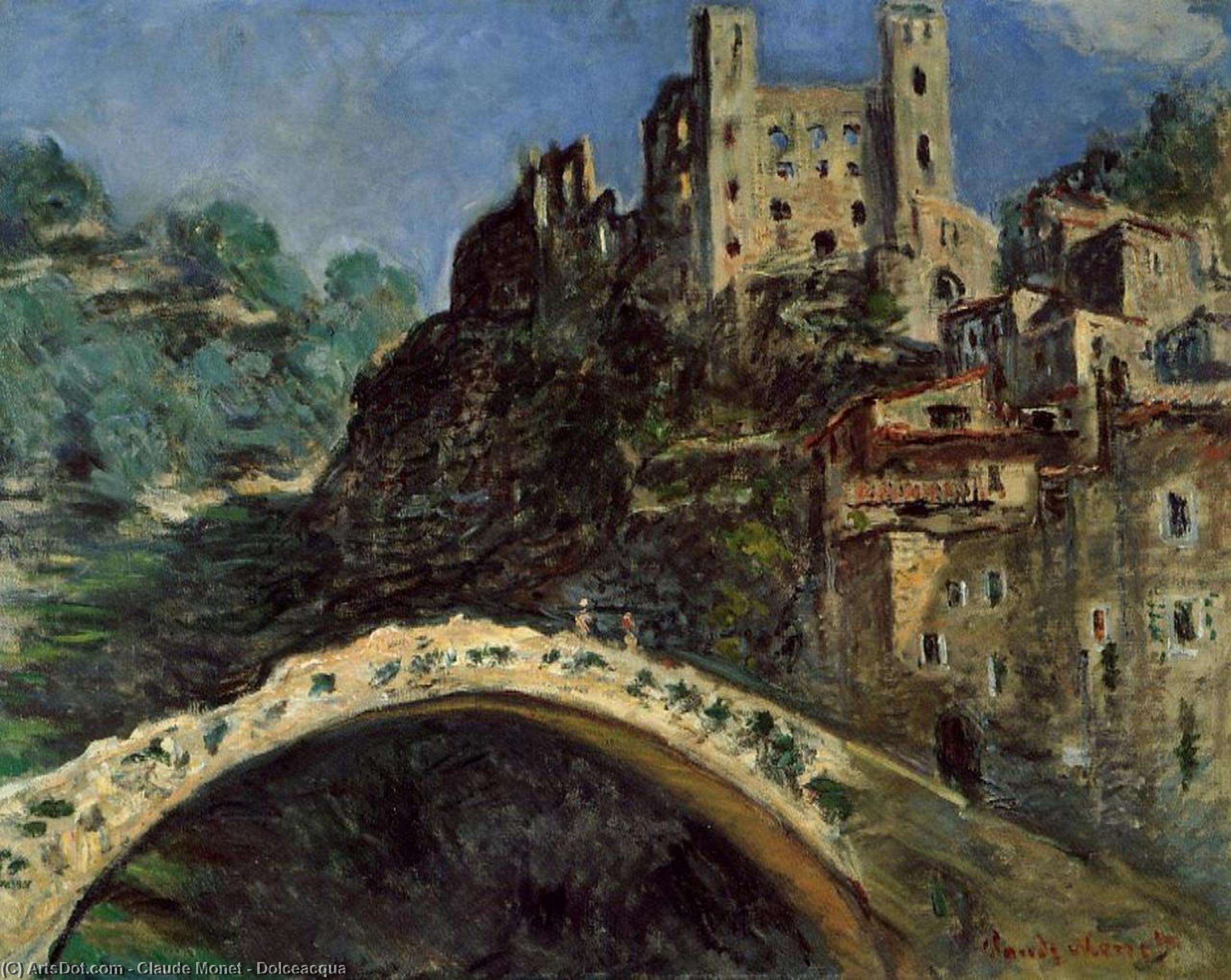 WikiOO.org - Εγκυκλοπαίδεια Καλών Τεχνών - Ζωγραφική, έργα τέχνης Claude Monet - Dolceacqua
