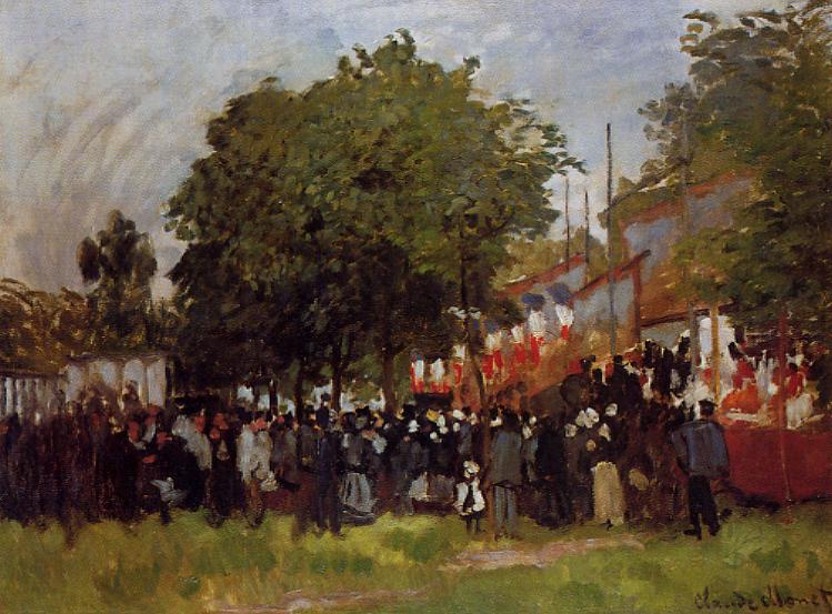 WikiOO.org - אנציקלופדיה לאמנויות יפות - ציור, יצירות אמנות Claude Monet - Fete at Argenteuil