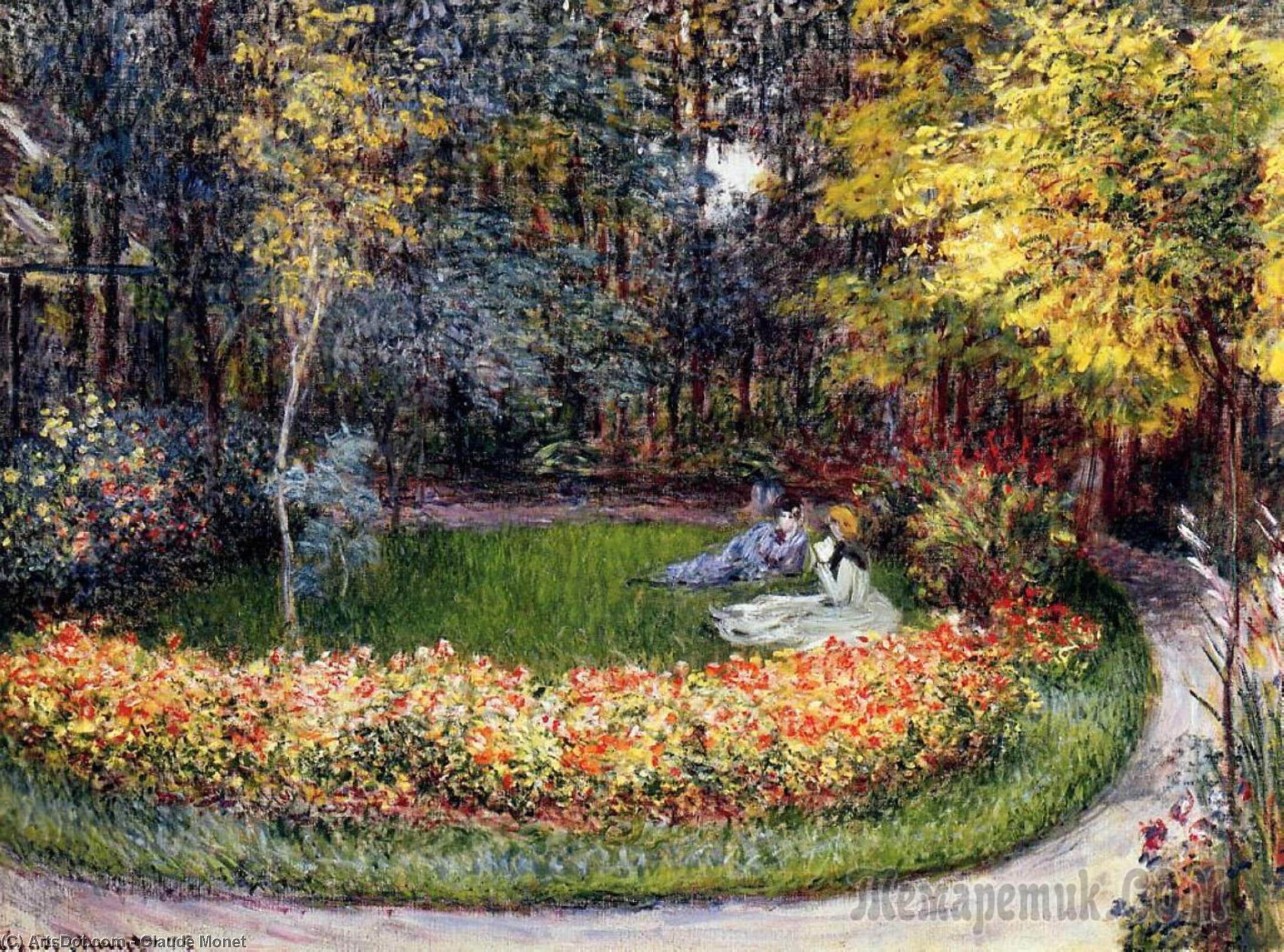 WikiOO.org - 백과 사전 - 회화, 삽화 Claude Monet - In the Garden