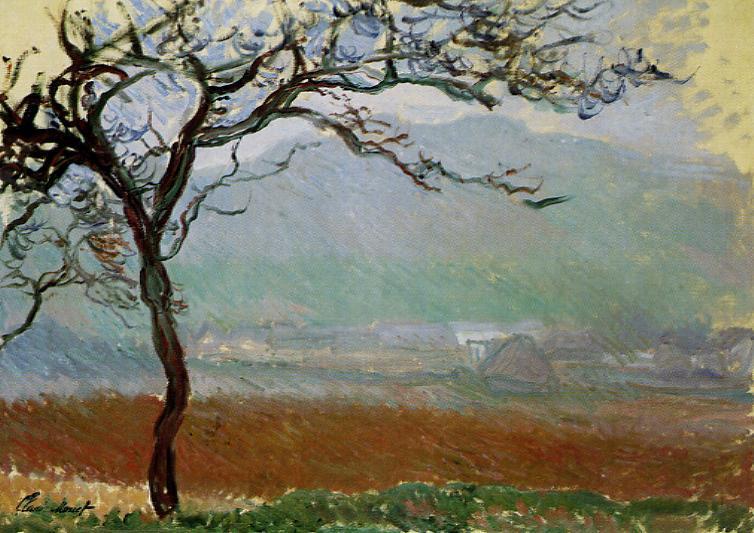 Wikoo.org - موسوعة الفنون الجميلة - اللوحة، العمل الفني Claude Monet - Landscape at Giverny