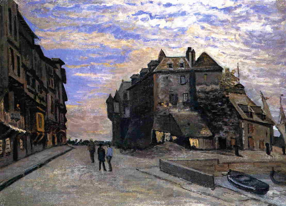 Wikioo.org - The Encyclopedia of Fine Arts - Painting, Artwork by Claude Monet - Le Lieutenance at Honfleur
