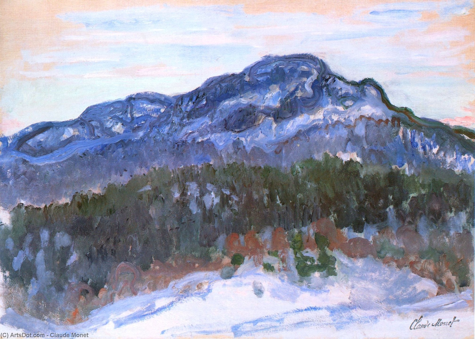 WikiOO.org - Enciclopédia das Belas Artes - Pintura, Arte por Claude Monet - Mount Kolsaas 1