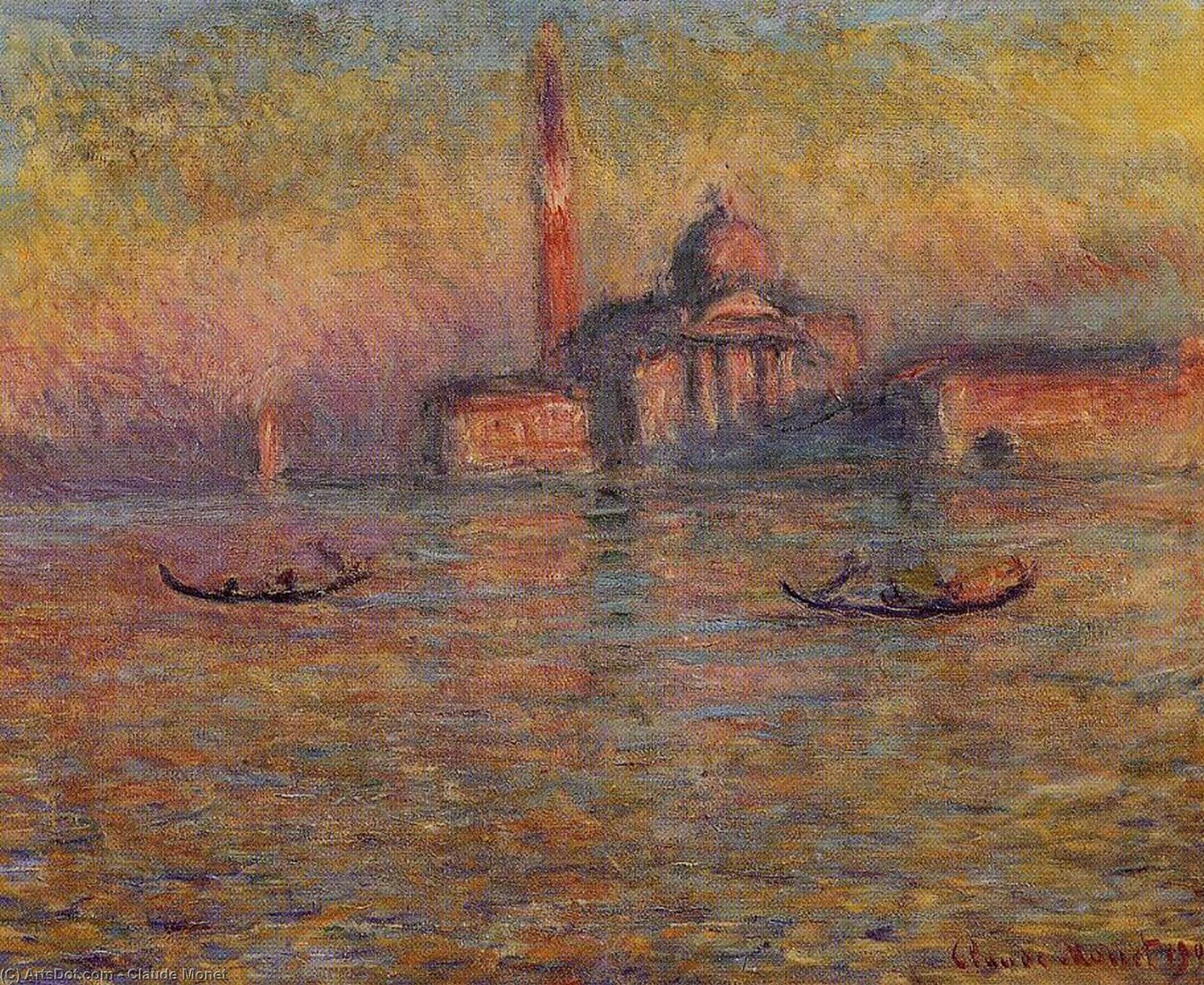 Wikioo.org - สารานุกรมวิจิตรศิลป์ - จิตรกรรม Claude Monet - San Giorgio Maggiore