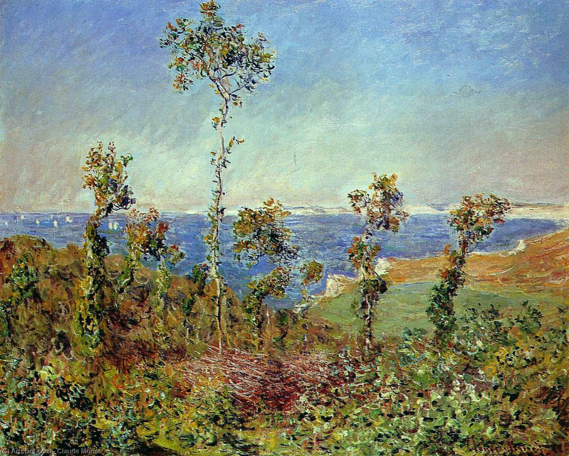 Wikioo.org - The Encyclopedia of Fine Arts - Painting, Artwork by Claude Monet - The Fonds at Varengeville