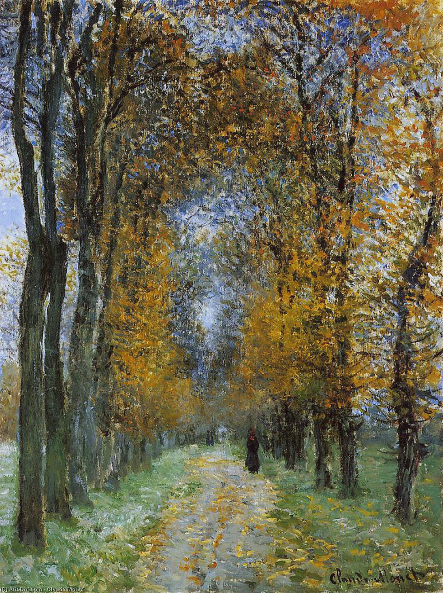 Wikioo.org - Die Enzyklopädie bildender Kunst - Malerei, Kunstwerk von Claude Monet - Die Avenue