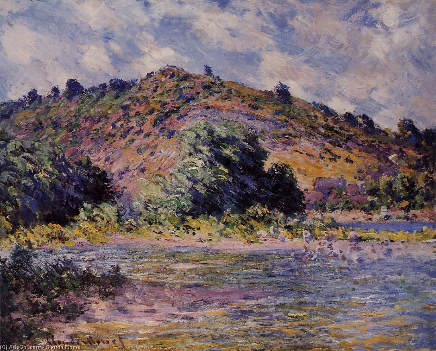 Wikioo.org - The Encyclopedia of Fine Arts - Painting, Artwork by Claude Monet - The Banks of the Seine at Port-Villez